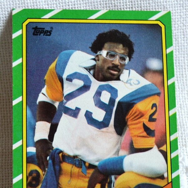 ERIC DICKERSON 78 Trading Card 1986 Topps Los Angels Rams Hall Famer NFL Football Collectible Vintage Sports Memorabilia PanchosPorch