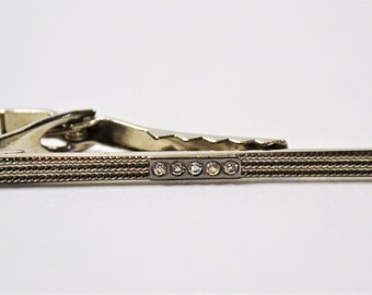 Best Grandpa Square Tie Bar Clip Clasp Tack Gold