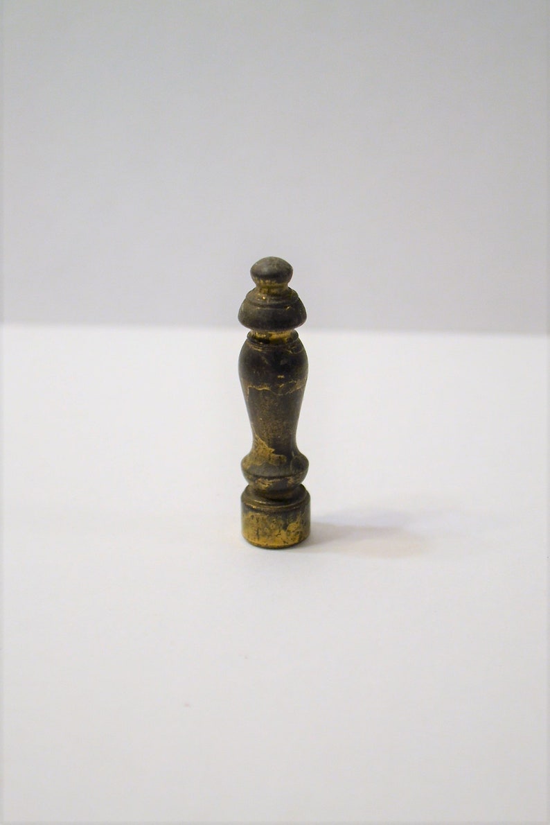 Vintage Brass Lamp Finial Classic Traditional Metal Finial Etsy