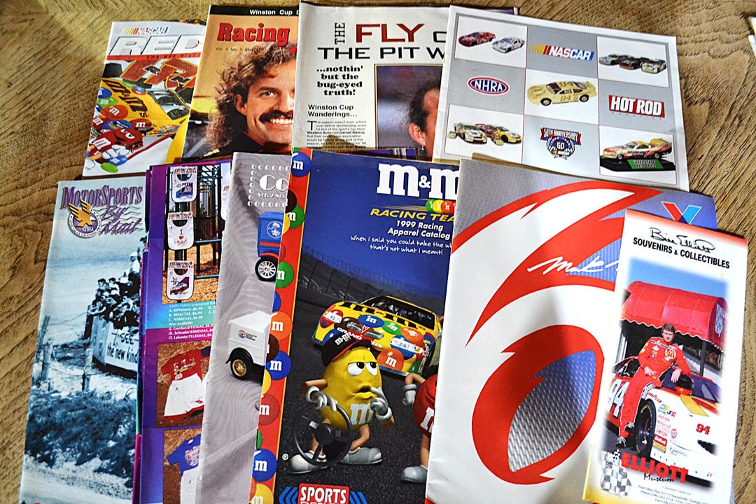 Vintage NASCAR Catalog Lot Various Promotional Merchandise Catalogs