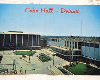 Vintage MICHIGAN Postcard Cobo Hall Detroit Convention Center Souvenir Post Card Memorabilia Advertising Paper Ephemera PanchosPorch