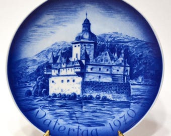 Vintage 1970 Father's Day Plate: Bareuther Bavaria Castle Decorative Plate