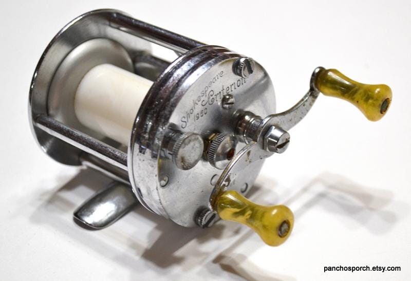 Vintage Shakespeare Criterion 1960 Model GE BaitCasting Reel U.S.A