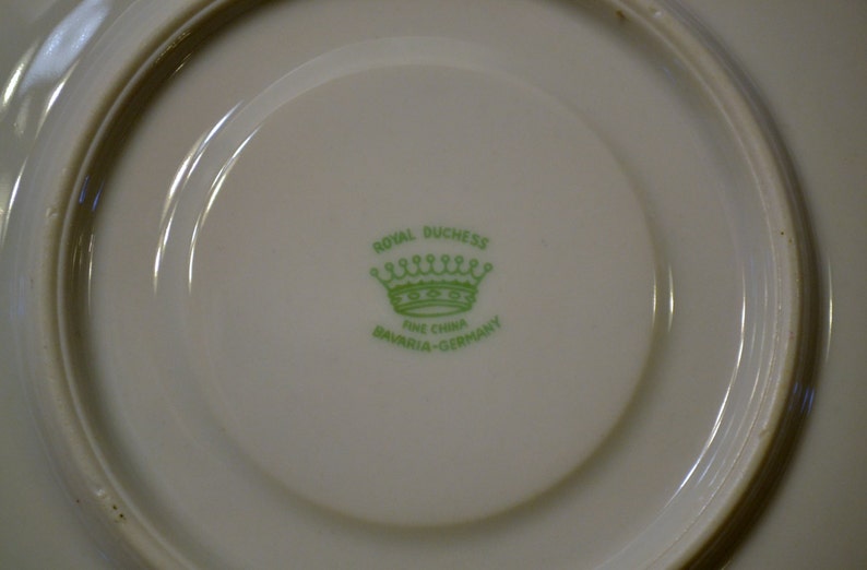 Vintage Royal Duchess Mountain Bell Saucer Floral Germany Replacement PanchosPorch