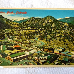 Carte postale vintage COLORADO Ester Park montagnes Rocheuses Americana Road trip vacances carte postale souvenirs papier éphémères PanchosPorch