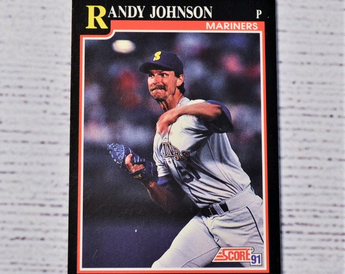 Randy Johnson 1991 Score Trading Card Mariners Baseball Card 290 Sports Memorabilia Collectible PanchosPorch