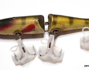 Leurre De Pêche Vintage Creek Chub Pikie - Bois Articulé
