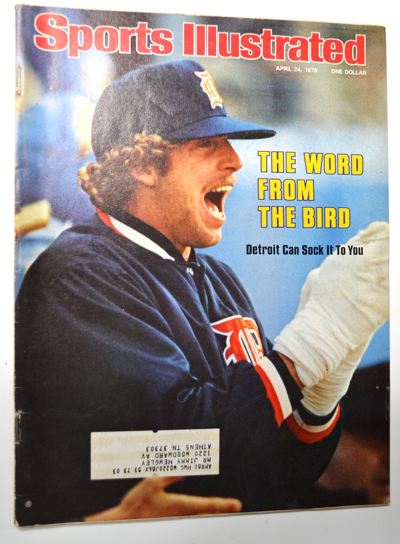 Vintage Sports Illustrated Magazine Mark Fidrych the Bird 