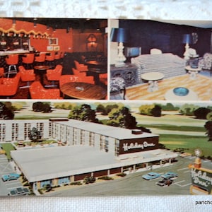 vintage TEXAS Carte postale Dallas Regal Row Holiday Inn Motel années 1970 Americana Souvenir Carte postale Souvenirs Tourisme Papier Éphémère PanchosPorch