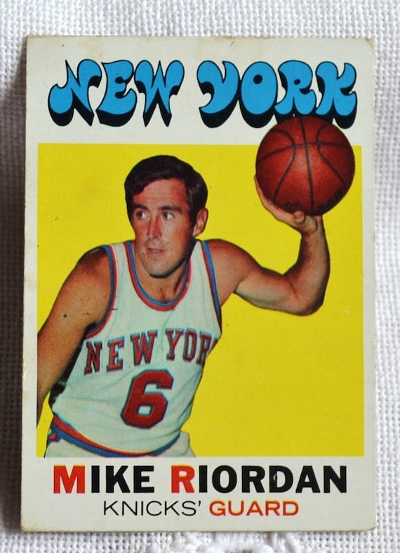 Mike Riordan Basketball Card: 1971-72 Topps New York Knicks NBA