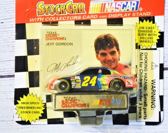 Vintage Jeff Gordon 24 Diecast Car 1/64 Scale 1995 Trading Card Stock Car Racing Champions NASCAR Memorabilia Panchosporch