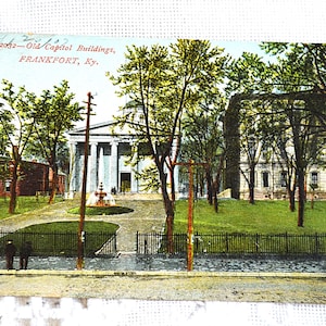 Vintage KENTUCKY carte postale Frankfort vieux capitole monument 1907 carte postale souvenirs papier éphémères PanchosPorch