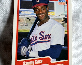 Tarjeta de novato de Sammy Sosa: Fleer n.° 548 de 1990, Chicago White Sox