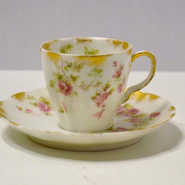 Vintage Haviland Limoges Teacup and Saucer  Made in France PanchosPorch