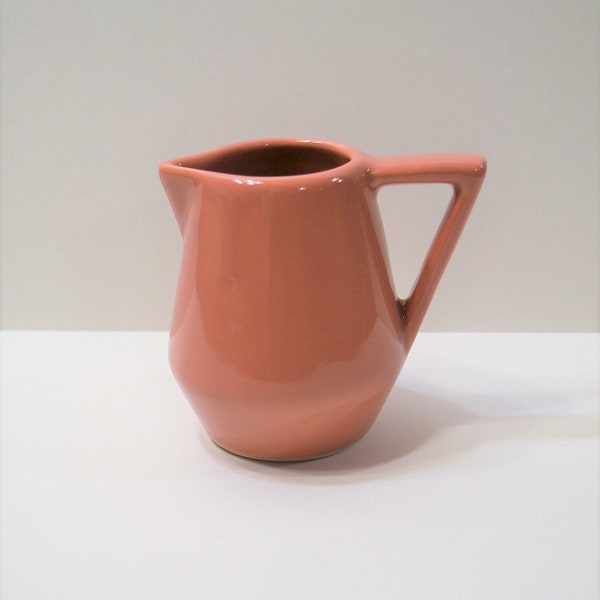 Vintage Pink Ceramic Creamer Small Pitcher Syrup Milk PanchosPorch