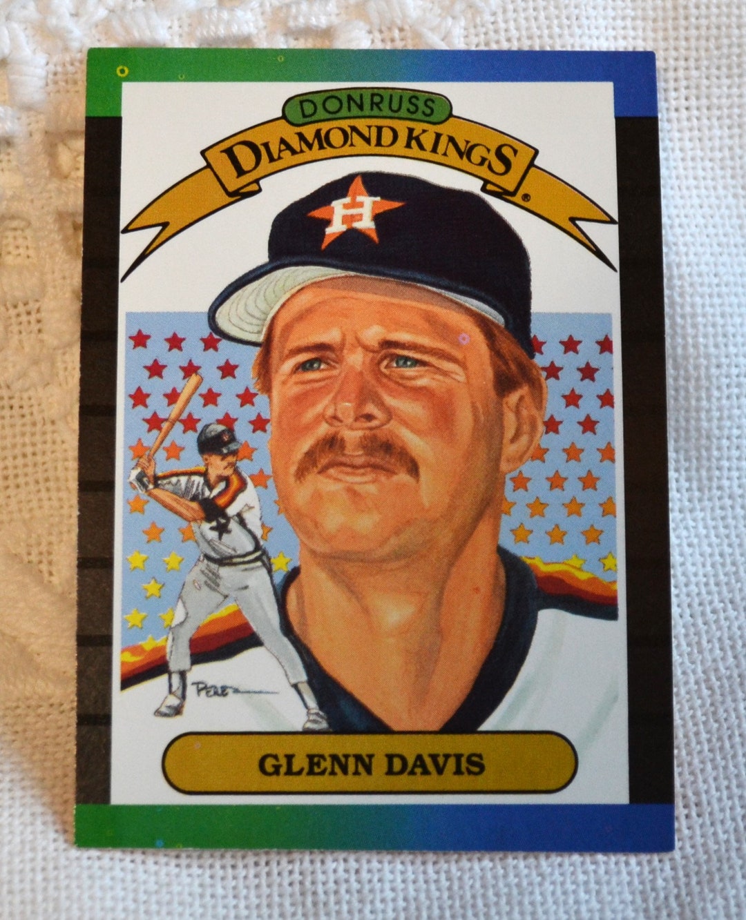 GLENN DAVIS No 25 Donruss Diamond King Baseball Card 1988 Mlb Astros
