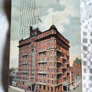 Vintage CANADA Postcard Foresters Hotel Toronto Ontario Souvenir Used Post Card Memorabilia Advertising Paper Ephemera PanchosPorch