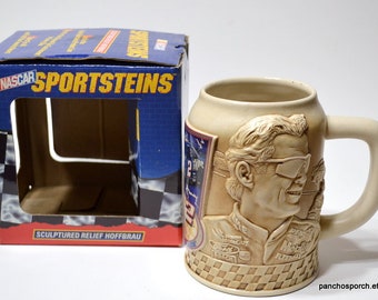 Vintage Rusty Wallace Sportsteins Mug No 2 Miller Lite Sculptured Relief Hoffbrau NASCAR Memorabilia Dream Tree PanchosPorch