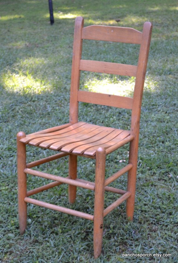 Wood slat chair hot sale