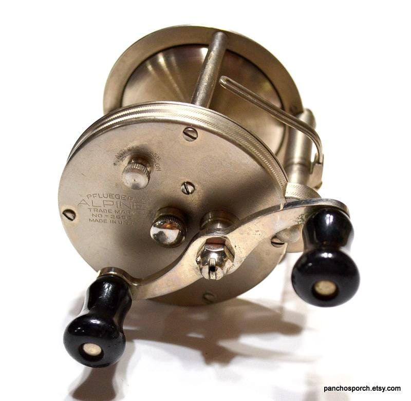 alpine fishing reel Vintage PFLUEGER Alpine Fishing Reel No 2655