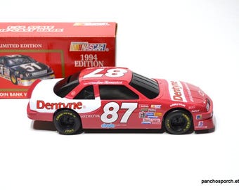 Vintage Joe Nemechek Diecast Car Bank, Dentyne Racing, 1/24 Scale