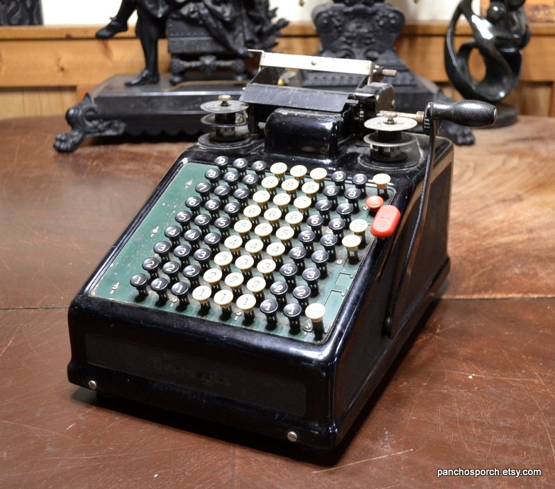 Vintage BURROUGHS Adding Machine Industrial Office Equipment - Etsy