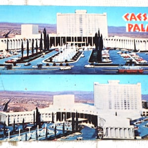Vintage NEVADA carte postale Caesars Palace Las Vegas Casino Americana Road Trip Souvenir carte postale souvenirs papier éphémères PanchosPorch
