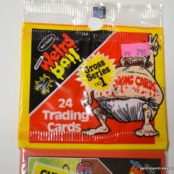 Vintage Weird Ball Cello Pack 24 Trading Cards 1986 Mel Appel Gross Disgusting Collectible Cards Sealed 1980s Memorabilia PanchosPorch