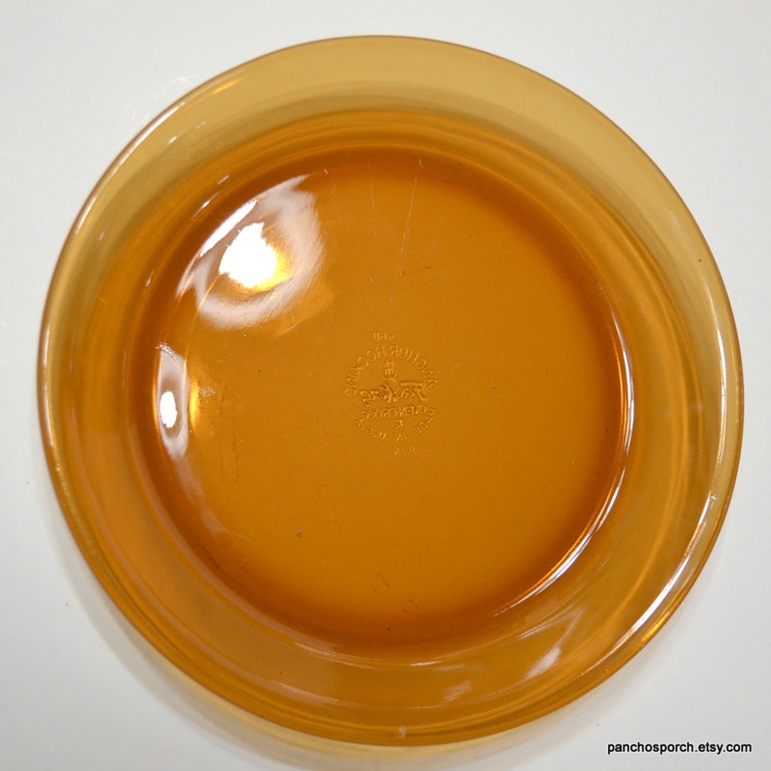 Vintage Fire King Glass Pie Plate 460 Dark Amber Glass 9 Inch Etsy