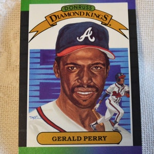 Gerald Perry 1988 Donruss Diamond Kings Baseball Card - Atlanta Braves MLB Collectible