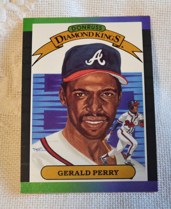 Gerald Perry 1988 Donruss Diamond Kings Baseball Card 22 - Atlanta 
