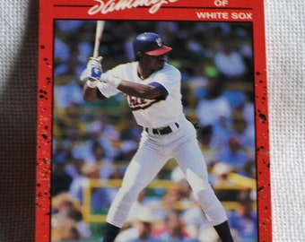 Tarjeta de béisbol Donruss Sammy Sosa de 1990 - Medias Blancas de Chicago n.° 489