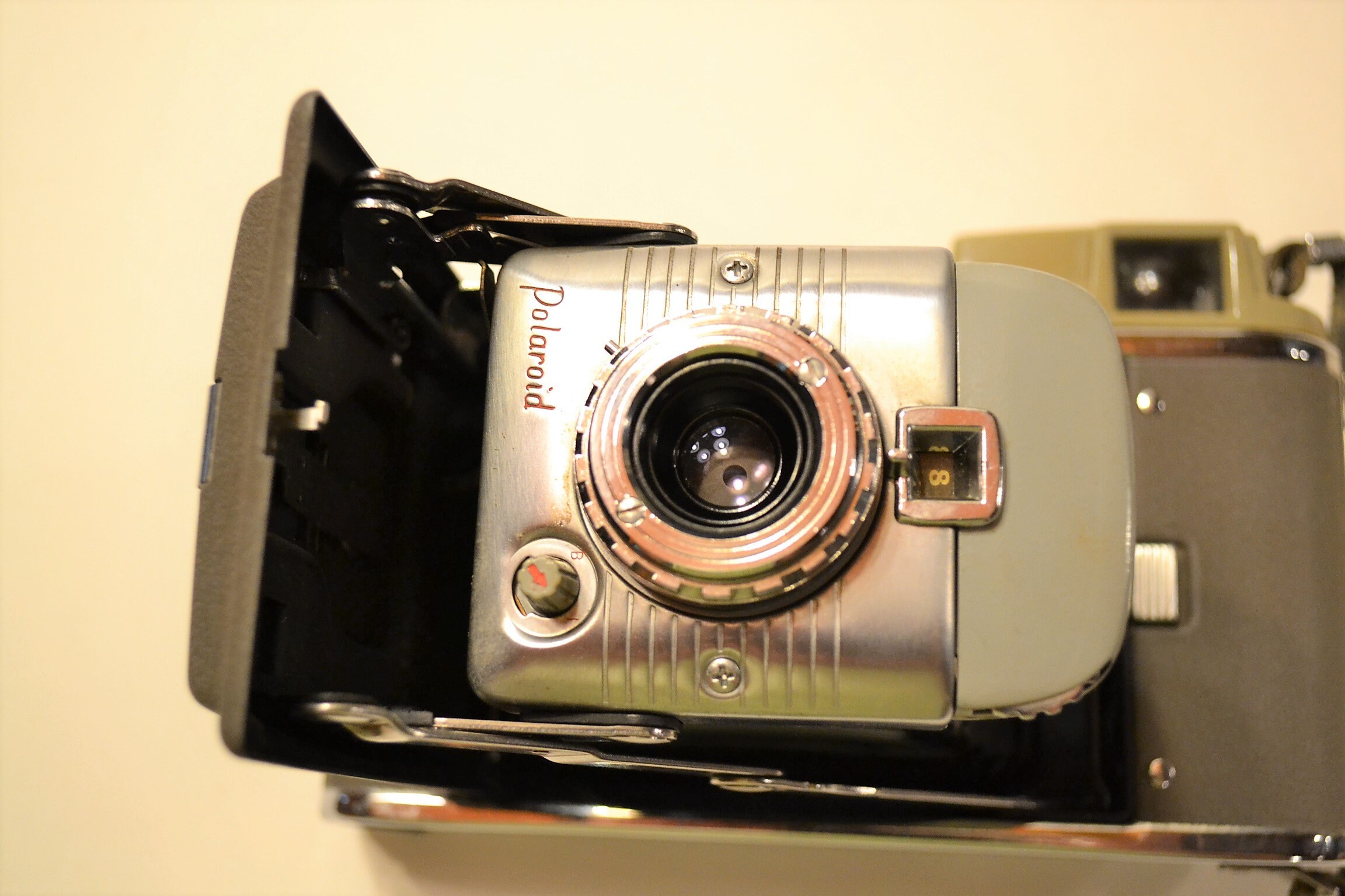 Vintage Polaroid Land Camera Model 80 with Leather Carry