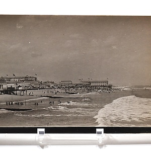 Vintage ASBURY PARK carte postale New Jersey Beach Boardwalk Casino scène d'été Americana carte postale souvenirs papier éphémères PanchosPorch