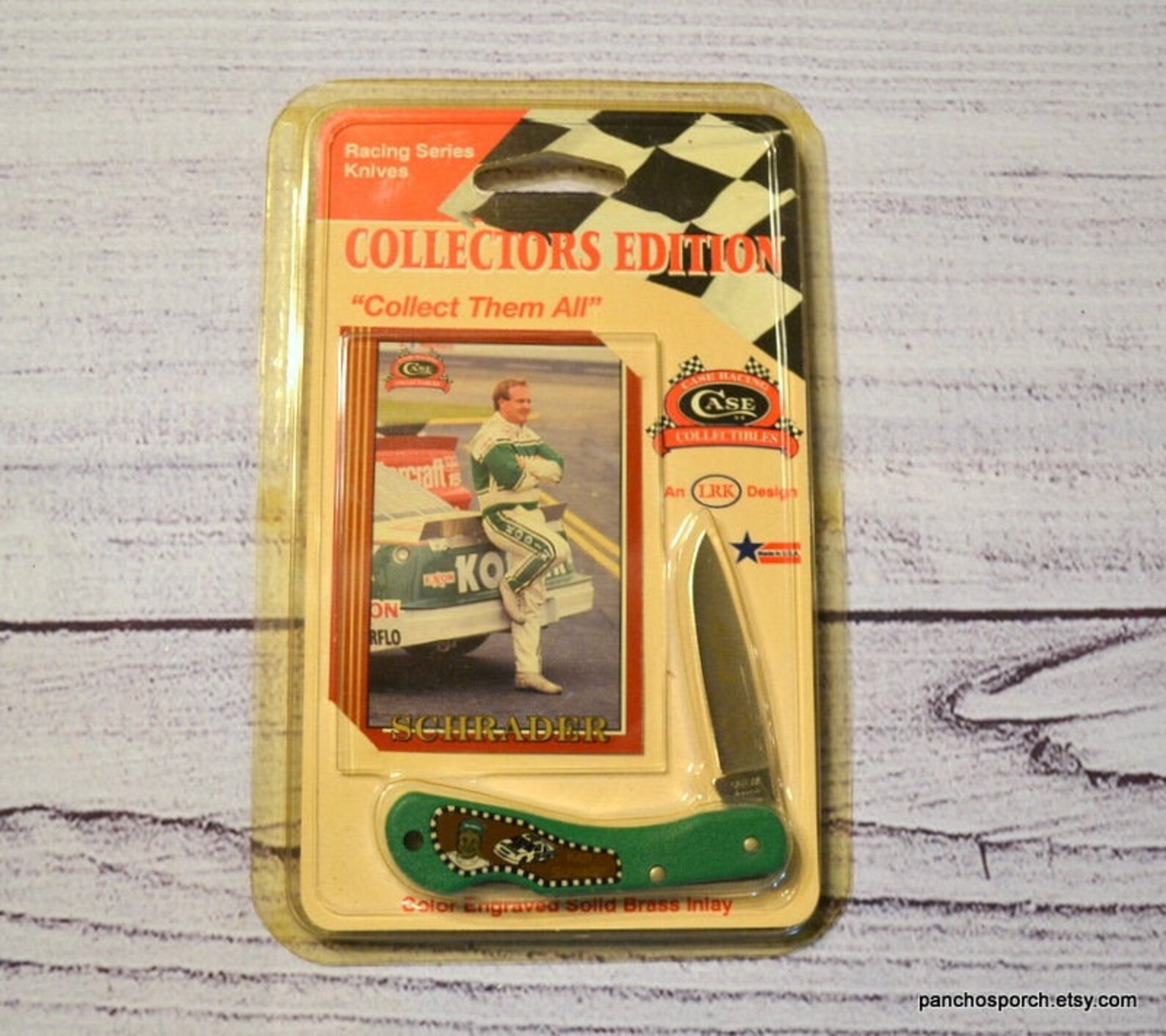 Vintage Case Ken Schrader Knife Racing Series Pocket Knife Etsy