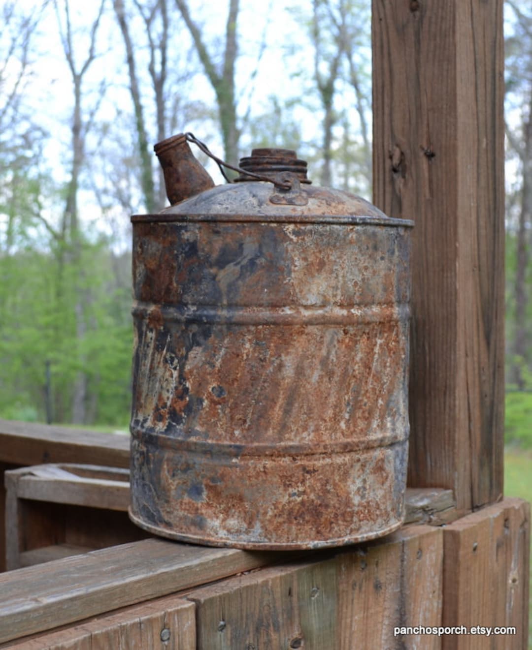 Vintage Metal Gas Can: Rusty Rustic Farmhouse Decor - Etsy