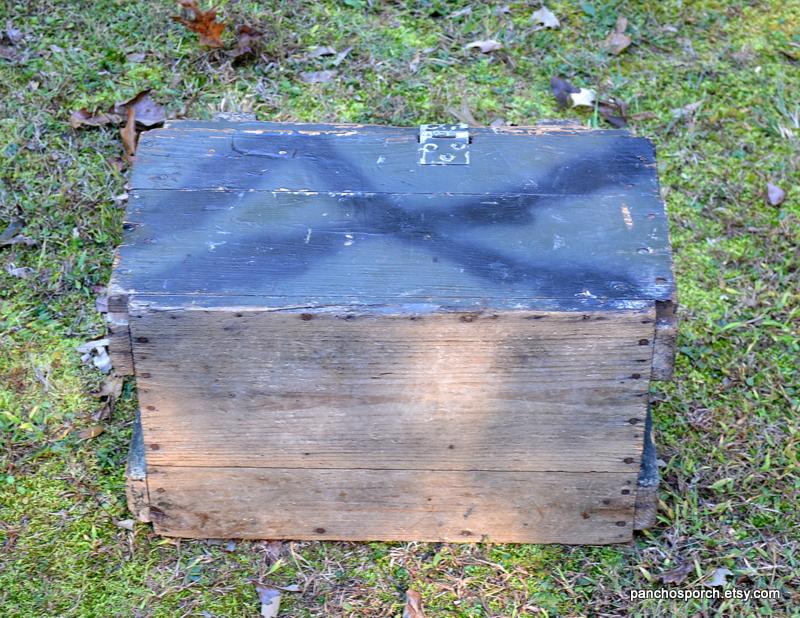 Vintage Wooden Ammo Box: Hinged Military Relic, Man Cave Decor - Etsy