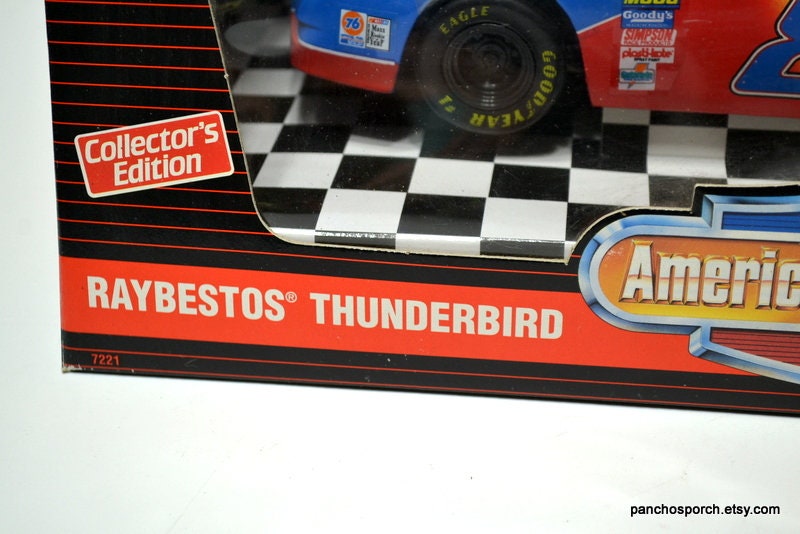 Vintage JEFF BURTON No 8 Die Cast Metal Car Ertl American