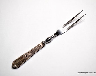 Vintage Serving Fork Silverplate Handle Insico Rogers Silver Plate Silverware Flatware PanchosPorch