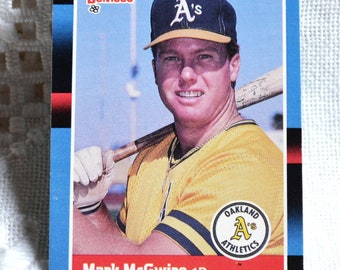 Mark McGwire 1988 Donruss Baseball Card - Oakland Athletics Vintage