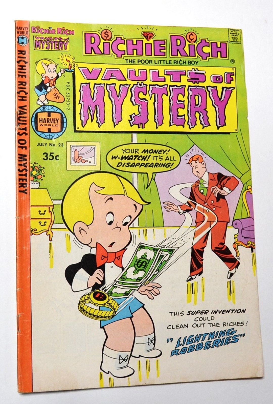 Haystack Ritchie Rich Vintage Richie Rich Comic Book: Vaults of Mystery No. 23, July 1978 - Etsy
