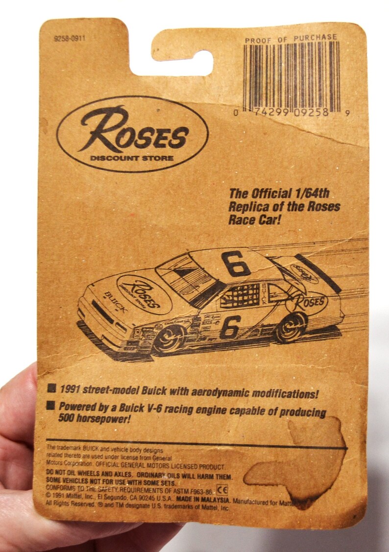 Die Cast Roses Vintage 1992 Hot Wheels Roses Racing Tommy Houston Diecast Car - Etsy
