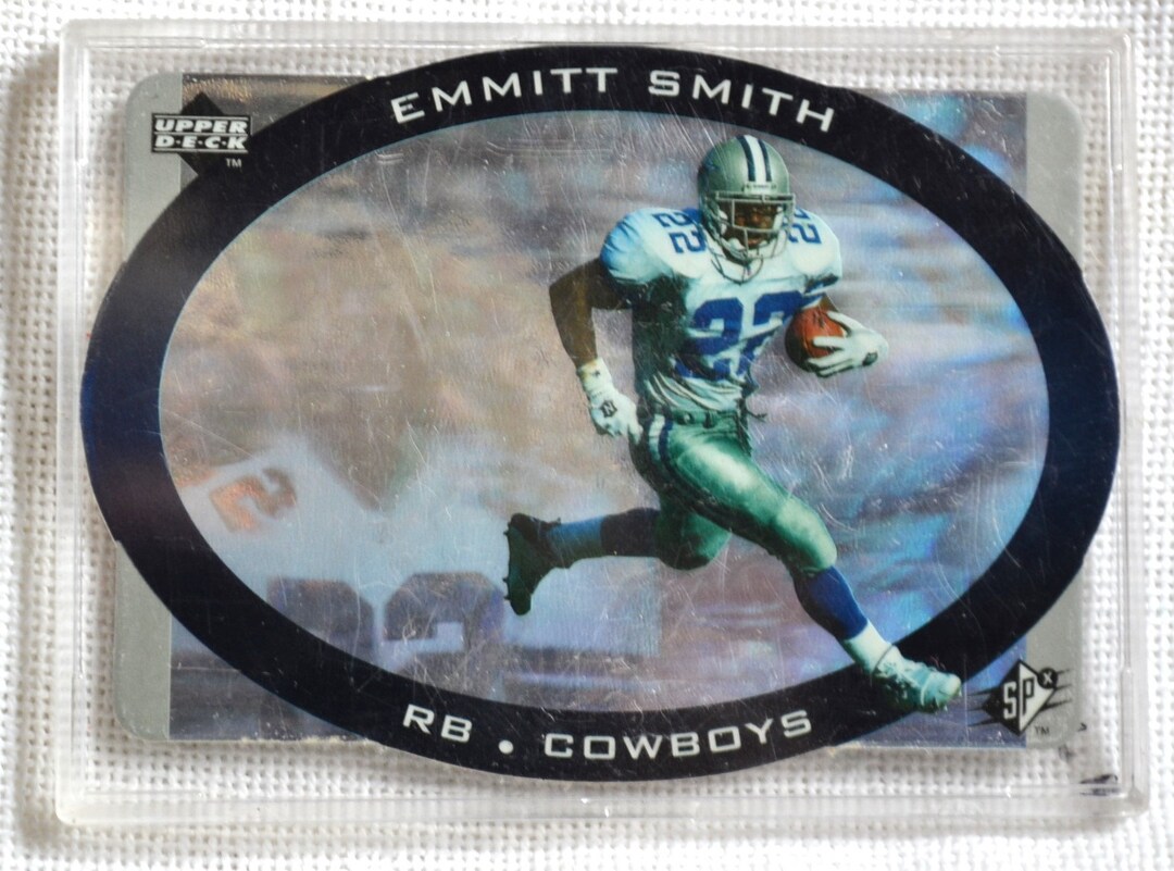 Emmitt Smith Football Card: 1996 Upper Deck Hologram, Dallas