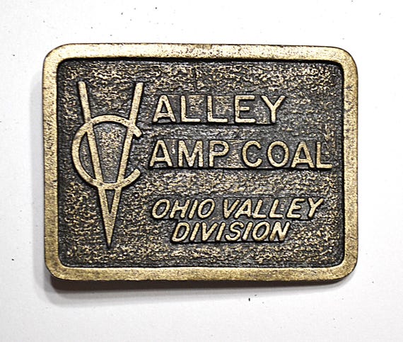 Vintage Valley Camp Coal Belt Buckle: Ohio Valley Division Accessory