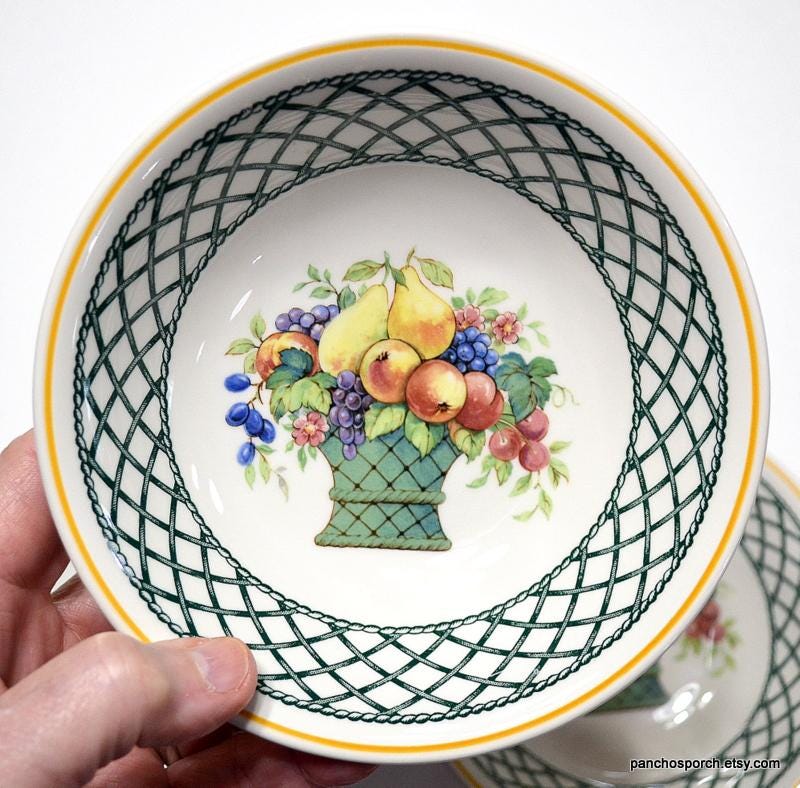 Villeroy & Boch フルーツバスケット プレート 5枚セット Amazon.com | Villeroy & Boch Basket 12-3/4-Inch Round