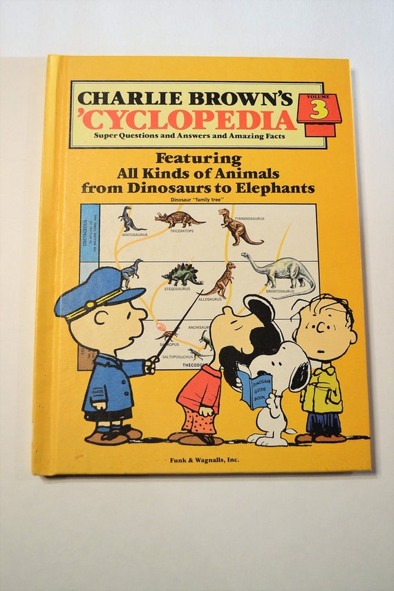 Vintage Charlie Brown Cyclopedia Volume 3 Animals Dinosaurs