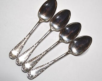 Vintage Wm Rogers Silver Plate Teaspoon Set of 6