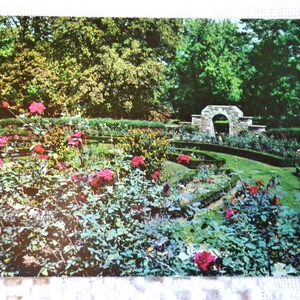 Carte postale vintage VIRGINIE DE L'OUEST Carte postale souvenir du jardin de fleurs de Huntington Americana Memorabilia Paper Ephemera PanchosPorch