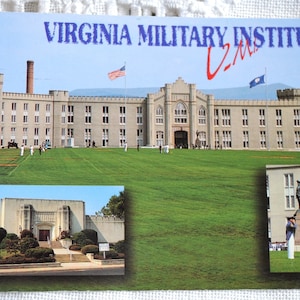 vintage VIRGINIE Carte postale Military Institute Lexington Souvenir Utilisé Carte postale Souvenirs Publicité Papier Ephemera PanchosPorch