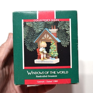 Hallmark 1989 Windows of the World Keepsake Christmas Ornament Germany